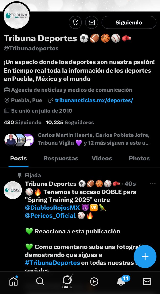 HugoIssac8's tweet photo. @Tribunadeportes @DiablosRojosMX @Pericos_Oficial Gracias @Tribunadeportes https://t.co/8bWjRPEWcT