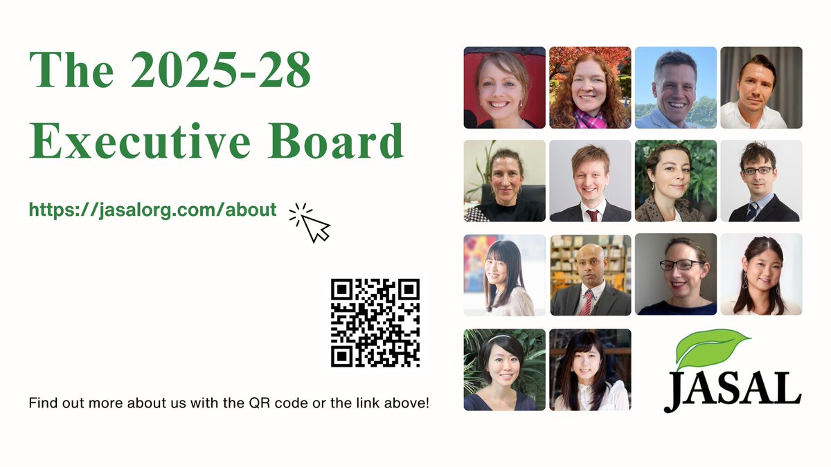 Our new executive board 2025-28: 
jasalorg.com/about
Find out more about us with the QR code or the link above!
