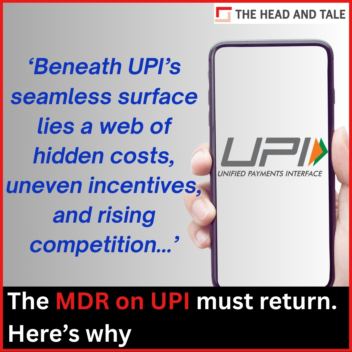 artijourno's tweet image. For years, the sector has grappled with the illusion of ‘zero MDR on UPI.’ Last week’s Rs 1,500 crore #incentive for #UPI and #Rupay debit card transactions is significantly lower than before. A subtle hint that change is coming? Perhaps. But beneath UPI’s frictionless surface