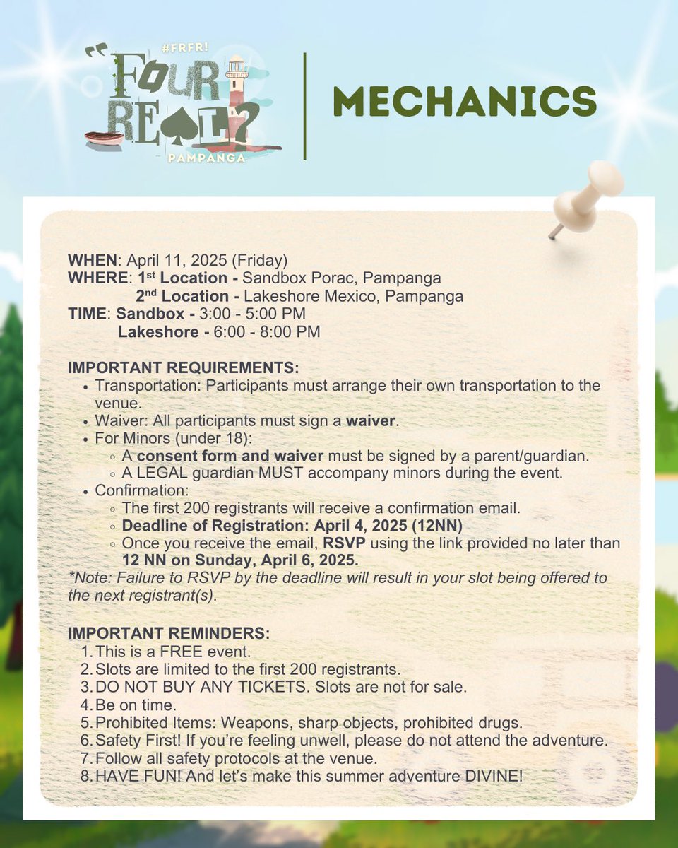 bgyo_ph's tweet photo. #BGYO | Walang April Fool’s prank today dahil this is FOR REAL! ✋🏼

Registration for #FRFR_Pampanga is NOW OPEN!  Make sure to read the announcements carefully. Are you ready for a DIVINE adventure? ✨🤭 

💻 REGISTER NOW! https://t.co/M8UGyPnjLp