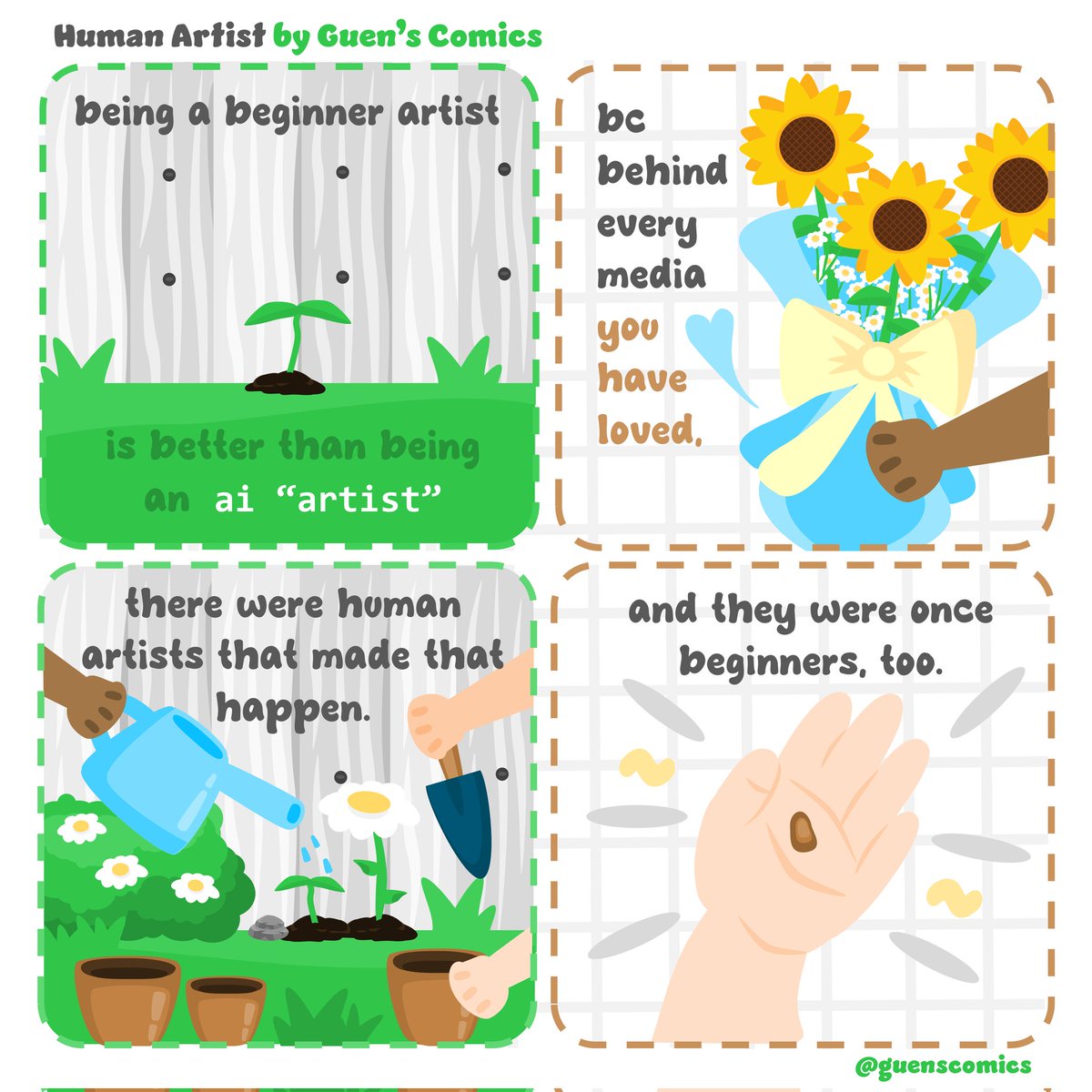 ai "art" always has a soulless look. those that support ai "art" don't see/understand that bc they were never actually appreciative of the arts ( ˘_˘ )