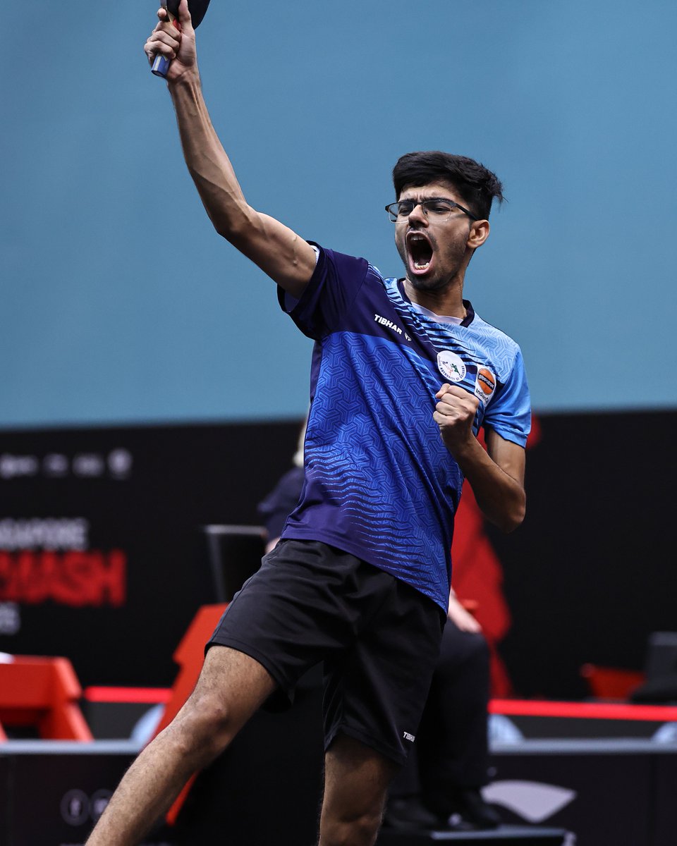 Manav Thakkar jumps 16 spots to achieve a Career-Best WR 47 in the latest rankings! 

He made history last week as the 1st Indian paddler to reach the Semis of the prestigious WTT Star Contender series. 

#TableTennis