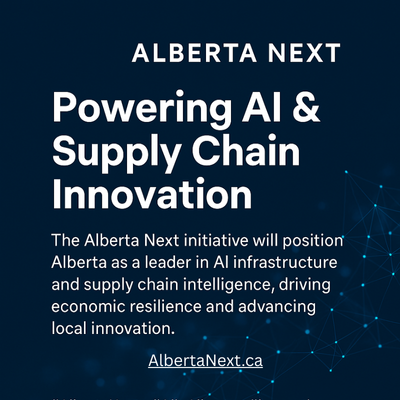 AlbertaNext.ca: Powering AI &amp; Supply Chain Innovation!
The Alberta Next initiative is set to position Alberta as a leader in AI infrastructure and supply chain intelligence, driving local economic resilience and accelerating local innovation. 
#AlbertaNext #AIinAlberta