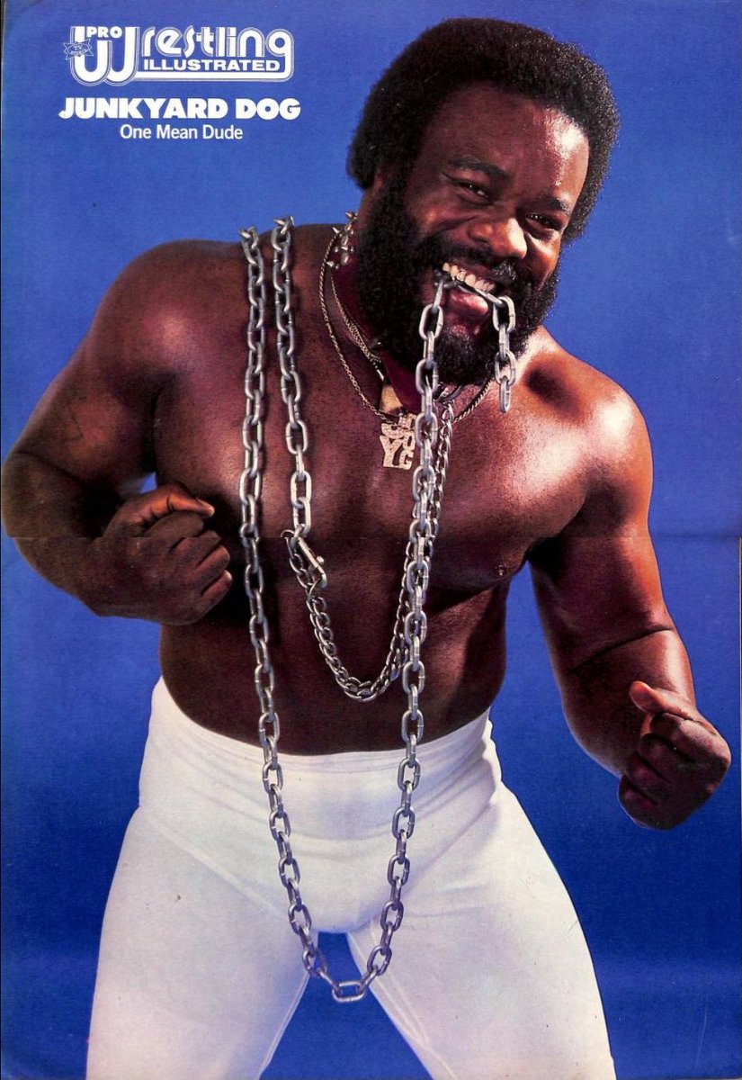 MicroBrawlerMon's tweet photo. #MicroBrawlerMonday I want a micro brawler of Sylvester Ritter, the Junkyard Dog. 

@PWTees #PWT #PWC #WWE #WWF #JYD #JunkyardDog #MicroBrawler https://t.co/P5vBUy2Yeu
