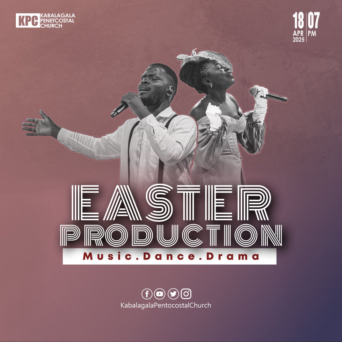 KPCUG's tweet photo. Part of our Easter weekend tradition at KPC is the Easter production. A celebration of Christ's victory through music, dance, and drama. Join us on Good Friday at 7PM for this year's Easter production. #EasterAtKPC #FullyDevoted https://t.co/dnt1h5MKc4