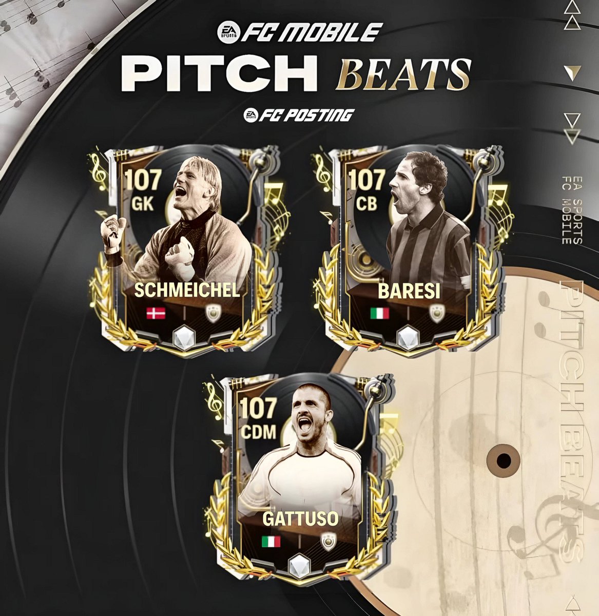 La promo Pitch Beats de FC Mobile presenta leyendas con estilo musical. Prepárate para bailar y disfrutar de los diferentes géneros musicales 🎶🕺🏼⚽

CONCEPTO ❗❗
#FCMobile