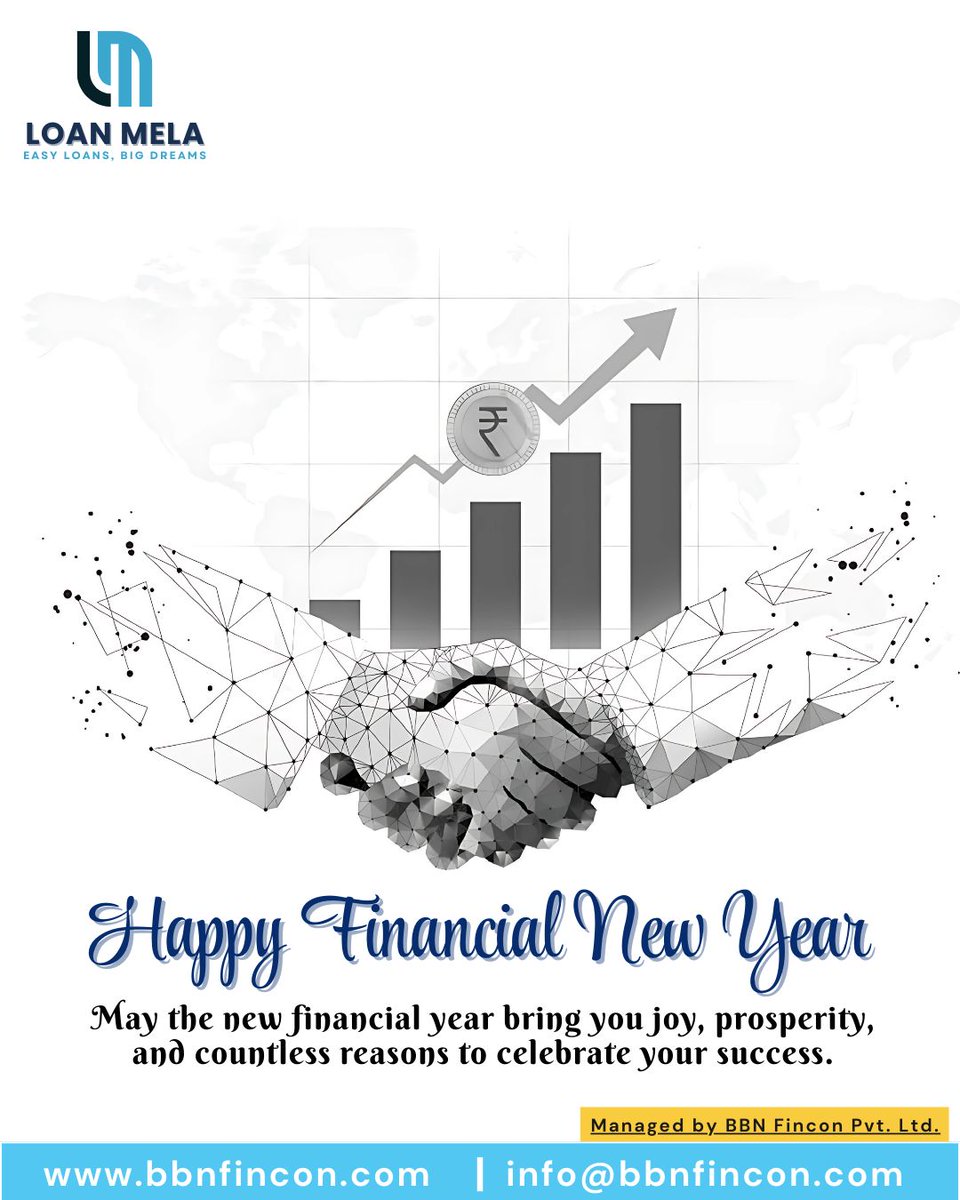 LoanMelaa's tweet photo. A fresh financial year means fresh possibilities. Let’s grow! 📊 #FinancialYear #WealthCreation #BusinessGoals #CorporateFinance #MarketTrends #SmartInvesting https://t.co/nNeFyUuAwc