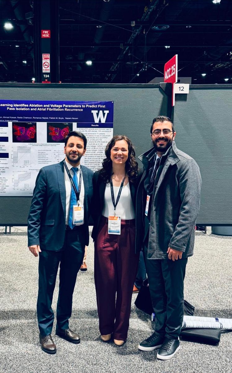 Tori Hensley (@torihensley4) on Twitter photo #ACC25 in the books! It was an honor to present an abstract and be a part of this incredible team, mentored by <a href="/NazemAkoum/">Nazem Akoum</a>. Thank you to <a href="/Ahmadkassar7/">Ahmad Kassar</a> <a href="/nadiachamoun/">Nadia Chamoun</a> <a href="/RomanosHaykal/">Romanos Haykal</a> <a href="/YaacoubC/">Yaacoub C. Chahine</a> and <a href="/HalaYasiriMD/">Hala Al yasiri</a> for your support!
<a href="/UWMedHeart/">UWashington Heart Institute</a>
#AFib #CardioTwitter #ACC25 in the books! It was an honor to present an abstract and be a part of this incredible team, mentored by <a href="/NazemAkoum/">Nazem Akoum</a>. Thank you to <a href="/Ahmadkassar7/">Ahmad Kassar</a> <a href="/nadiachamoun/">Nadia Chamoun</a> <a href="/RomanosHaykal/">Romanos Haykal</a> <a href="/YaacoubC/">Yaacoub C. Chahine</a> and <a href="/HalaYasiriMD/">Hala Al yasiri</a> for your support!
<a href="/UWMedHeart/">UWashington Heart Institute</a>
#AFib #CardioTwitter