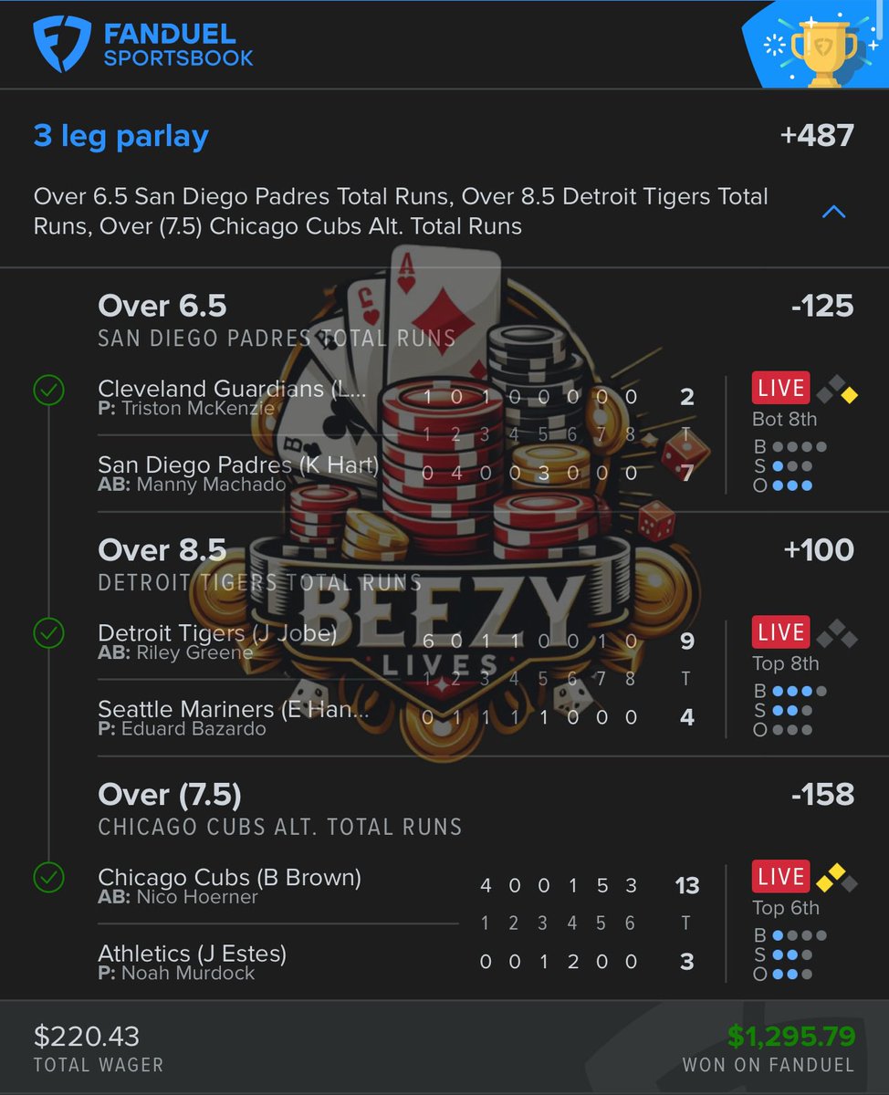 BeezyLives ๐๐จ (@beezylives) on Twitter photo Caught the Over Play that cashed us out. Give at <a href="/BeezyLives/">BeezyLives ๐๐จ</a> a follow so you can catch his next play!! LFG!! ๐ฅ๐ฅ๐ฅ#viral #fyp #share #sportsbettor #GamblingTwitter #gamblingX #gambling #sportsbettingpicks #SportsBettingX #SportsGambling #sports #SportsPicks #GamblingCommunity Caught the Over Play that cashed us out. Give at <a href="/BeezyLives/">BeezyLives ๐๐จ</a> a follow so you can catch his next play!! LFG!! ๐ฅ๐ฅ๐ฅ#viral #fyp #share #sportsbettor #GamblingTwitter #gamblingX #gambling #sportsbettingpicks #SportsBettingX #SportsGambling #sports #SportsPicks #GamblingCommunity