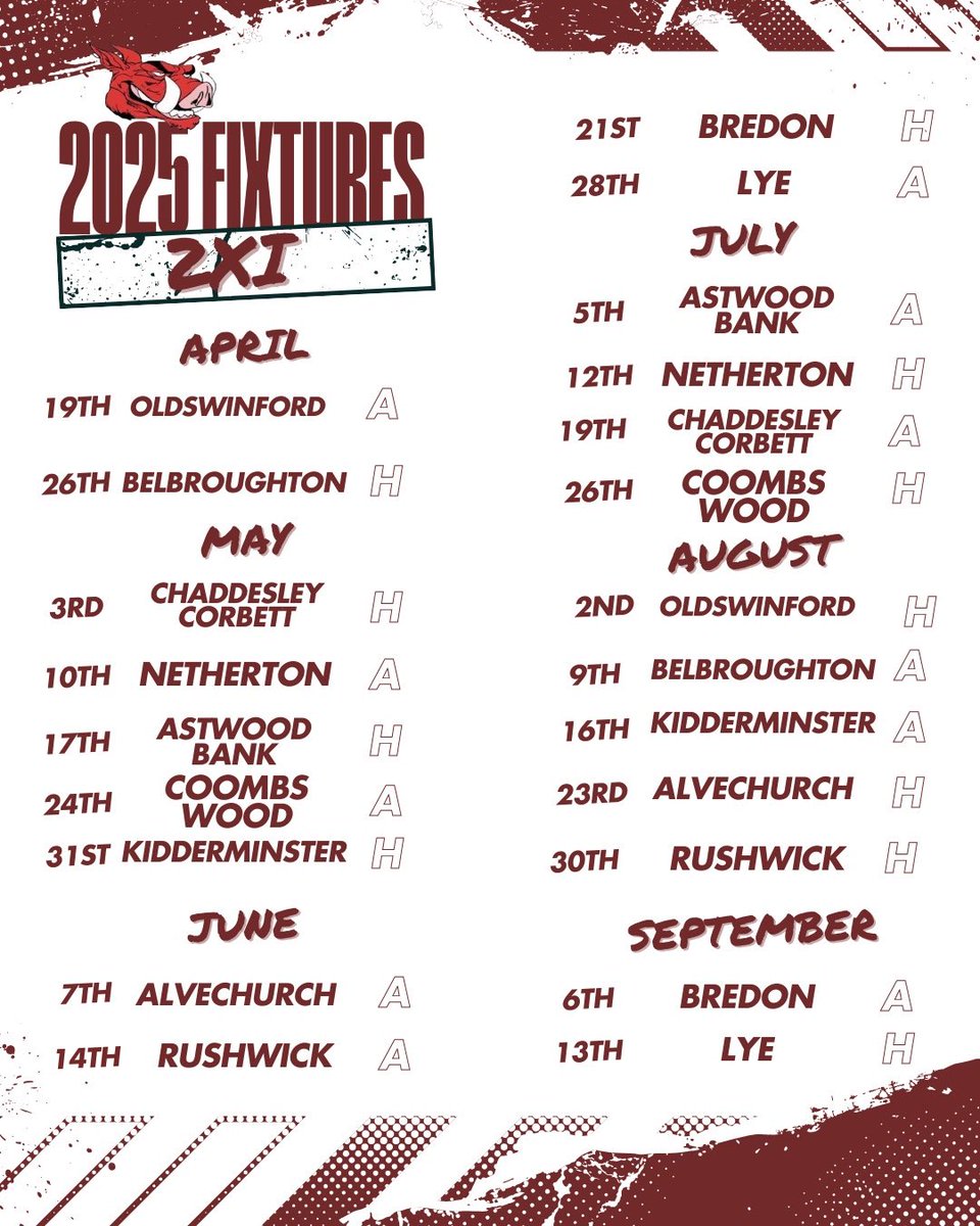 BoarsCricket's tweet photo. Its April! That means one thing, the season is nearly here🙌🏽 check out our fixtures and come and join us for an incredible summer of cricket #uptheboars🐗 https://t.co/jvlPGkd1EY