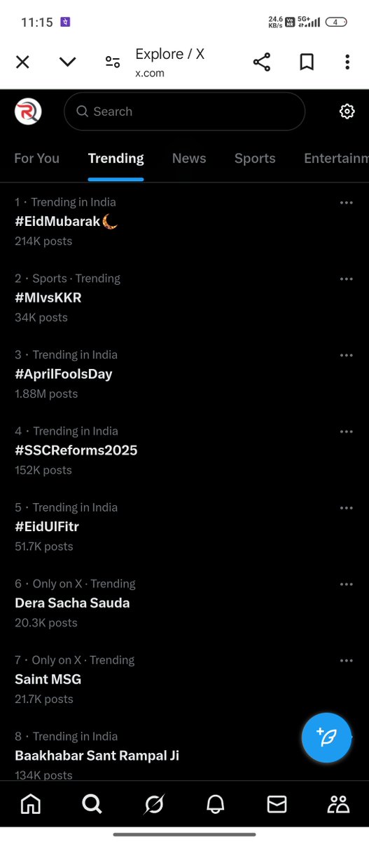 rvjha911's tweet photo. We're trending at 4. Keep it up we'll soon trend at 1
#SSCReforms2025 
#SSC_ https://t.co/sd1yandg6h