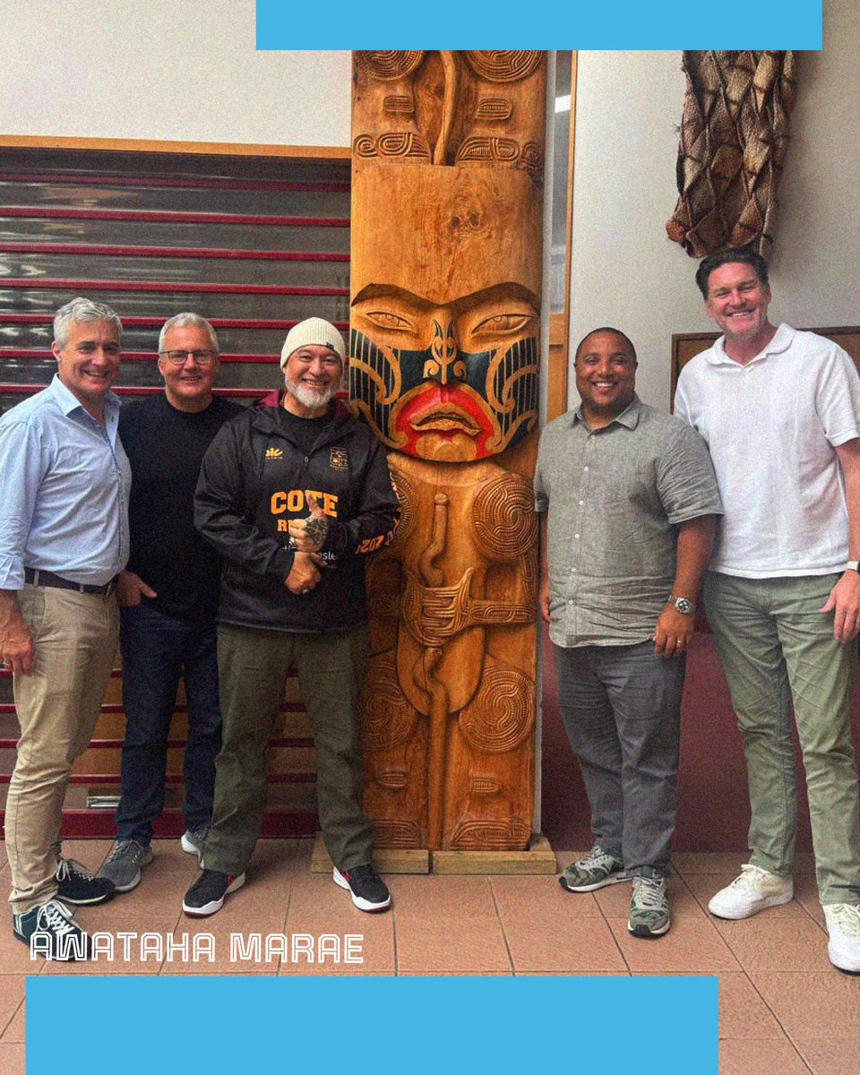 The new ownership, led by Chairman Marc Mitchell, visited Awataha Marae yesterday as their first act as stewards of the BNZ Breakers. They met with Anthony Wilson—a passionate fan and our club Matua.

He Tāngata, He Tāngata, He Tāngata.