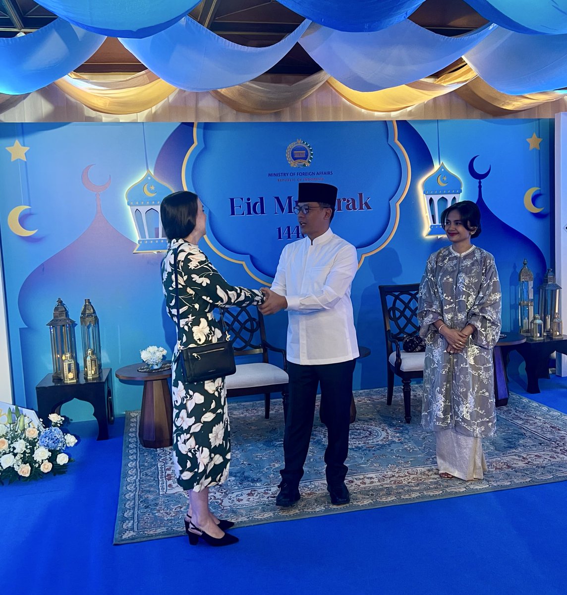 Chargé d’Affaires Éira McDermott met with Foreign Minister Sugiono today to celebrate Eid al-Fitr. 

Selamat Hari Raya Idulfitri. Mohon maaf lahir dan batin  🙏🏻🌙🕌
