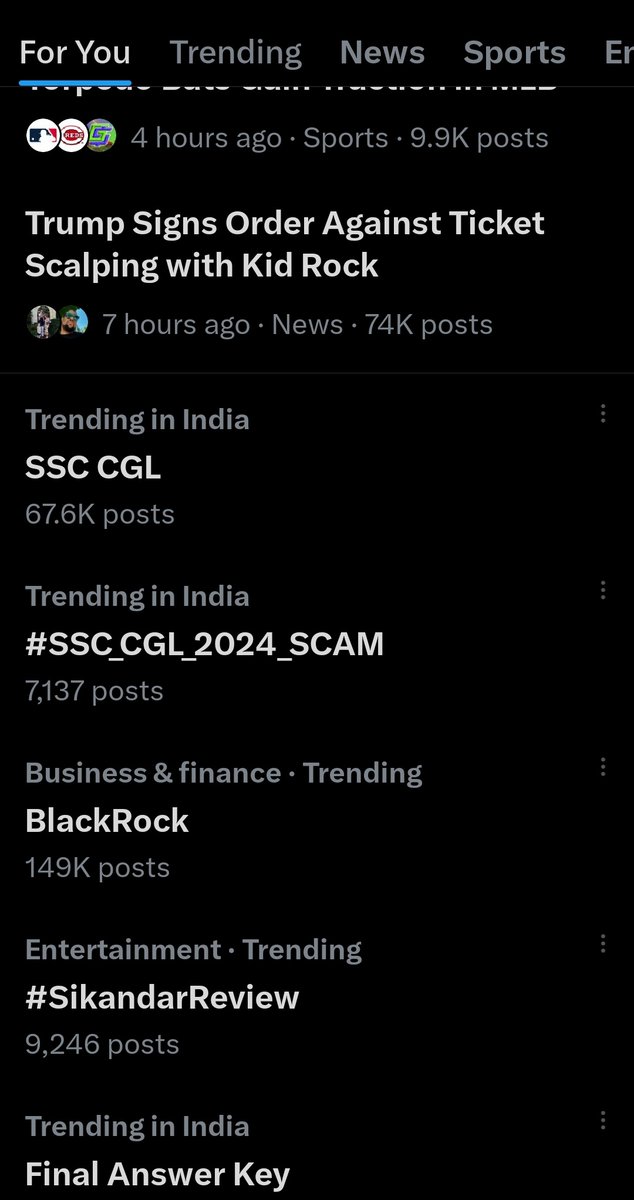 Trending in india 
#SSC_CGL_2024_SCAM
#SSCReforms2025
