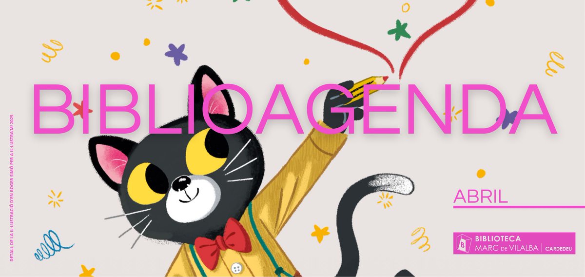 Biblioagenda ABRIL 2025🎨🎭🌹🐉📖 - mailchi.mp/diba.cat/bcard… Il·lustra'm! , Els Micro, Sant Jordi Jam en Ficció en joc, presentacions de llibres al mes amb més llibres i colors de l'any!