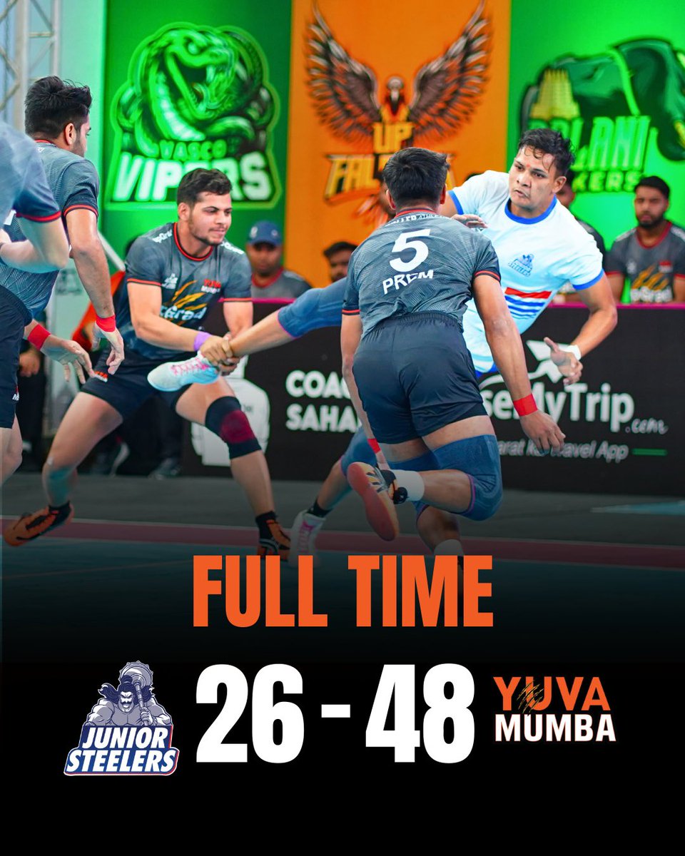 U Mumba (@umumba) on Twitter photo 𝐐𝐔𝐀𝐋𝐈𝐅𝐈𝐄𝐃! 🧡
Unbeaten in the Super 6 round, we sail through to the Eliminator ✨
A sensational performance in the second half seals qualification for us today 💪
#YuvaMumba | #UMumba | #आमचीMumba
<a href="/RonnieScrewvala/">Ronnie Screwvala</a> | <a href="/suhailchandhok/">Suhail Chandhok</a> 𝐐𝐔𝐀𝐋𝐈𝐅𝐈𝐄𝐃! 🧡
Unbeaten in the Super 6 round, we sail through to the Eliminator ✨
A sensational performance in the second half seals qualification for us today 💪
#YuvaMumba | #UMumba | #आमचीMumba
<a href="/RonnieScrewvala/">Ronnie Screwvala</a> | <a href="/suhailchandhok/">Suhail Chandhok</a>