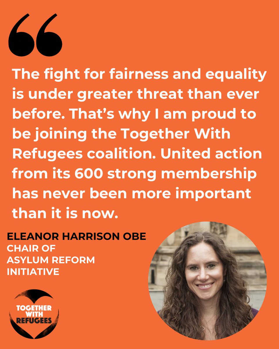 RefugeeTogether's tweet photo. Welcoming Eleanor Harrison OBE as the new Chair of the Asylum Reform Initiative (ARI)!

ARI set up the Together With Refugees coalition &amp; Eleanor will help champion collective action.

Read more about how we’re run - including our new Steering Group:
https://t.co/frqX9dj7ey https://t.co/300CB3Bwqf