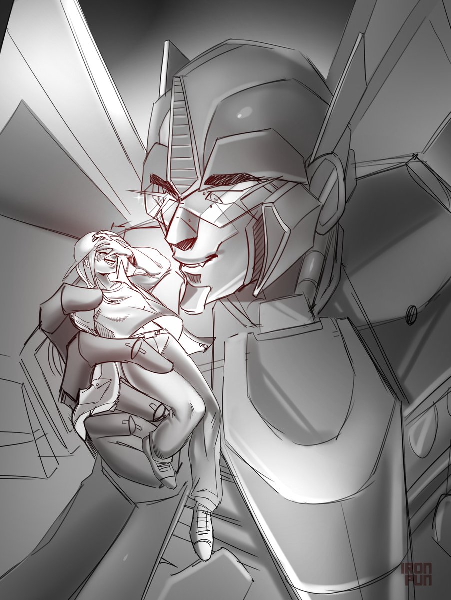 Ironpun1's tweet photo. I can literally hug her with palms of my hands. Humans are so small and cute!

Commission for @dodgew150girl and @Halokyte
#transformers https://t.co/JFV79OOcvo