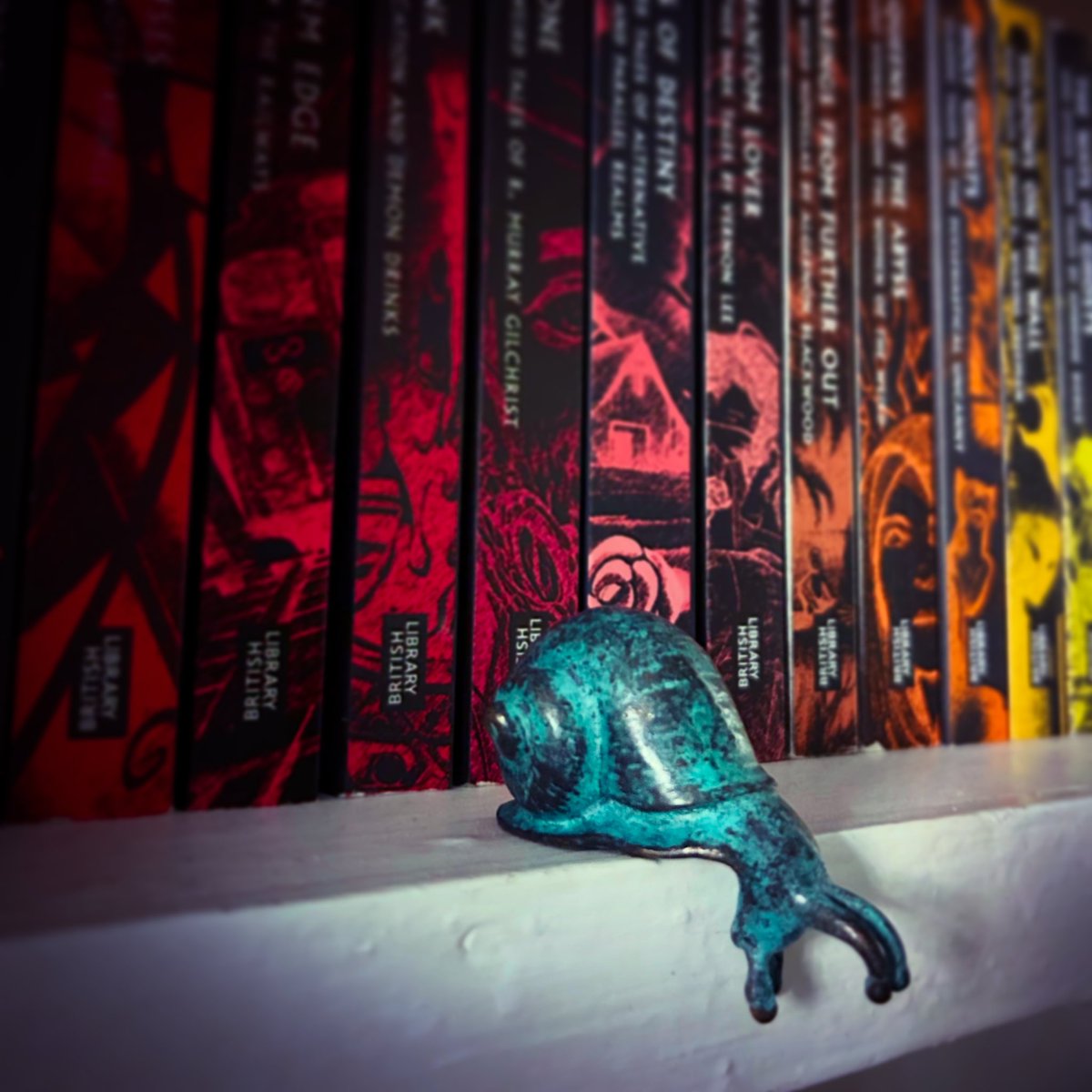 Daniel Pietersen (@pietersender) on Twitter photo “Shrieking, slithering, torrential shadows of red, viscous madness”
A new horror now lurks in the Tales of the Weird library…
<a href="/BL_Publishing/">British Library Publishing</a> #TalesOfTheWeird #Weird #Fiction #Horror #Snails? #Snails! “Shrieking, slithering, torrential shadows of red, viscous madness”
A new horror now lurks in the Tales of the Weird library…
<a href="/BL_Publishing/">British Library Publishing</a> #TalesOfTheWeird #Weird #Fiction #Horror #Snails? #Snails!