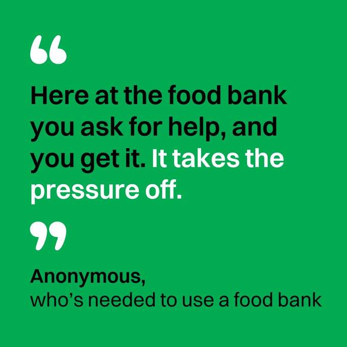 Did you know, our #foodbank provides advice with money matters?

As well as emergency food, we provide practical support to people who've been left without enough money to live on.

It can really help take the pressure off 💚

#WednesdayWisdom