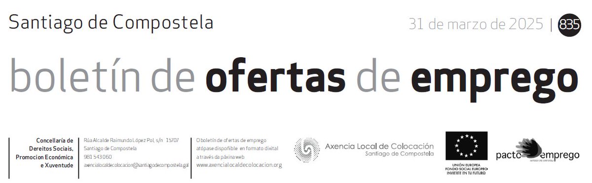 Consulta aquí o boletín semanal de ofertas:  tinyurl.com/yxfbsep2