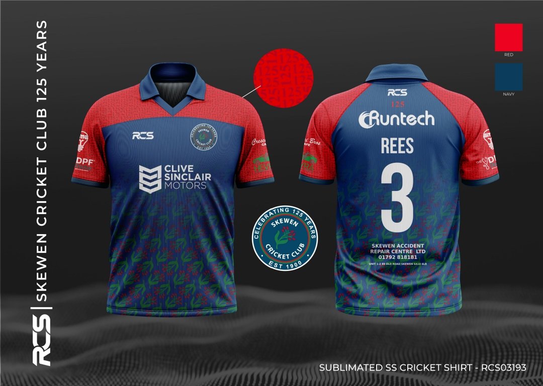 📢 Proud to present our new playing top for the upcoming season to celebrate our 125th anniversary!

Would like to thank RCS Teamwear for the design and to all our sponsors.