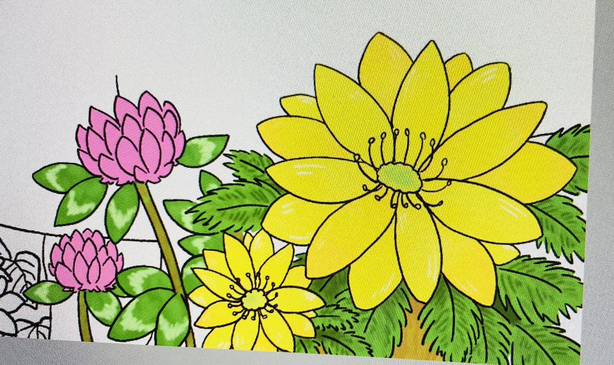制作中のイラストと新しいステッカーと栞のイラスト 