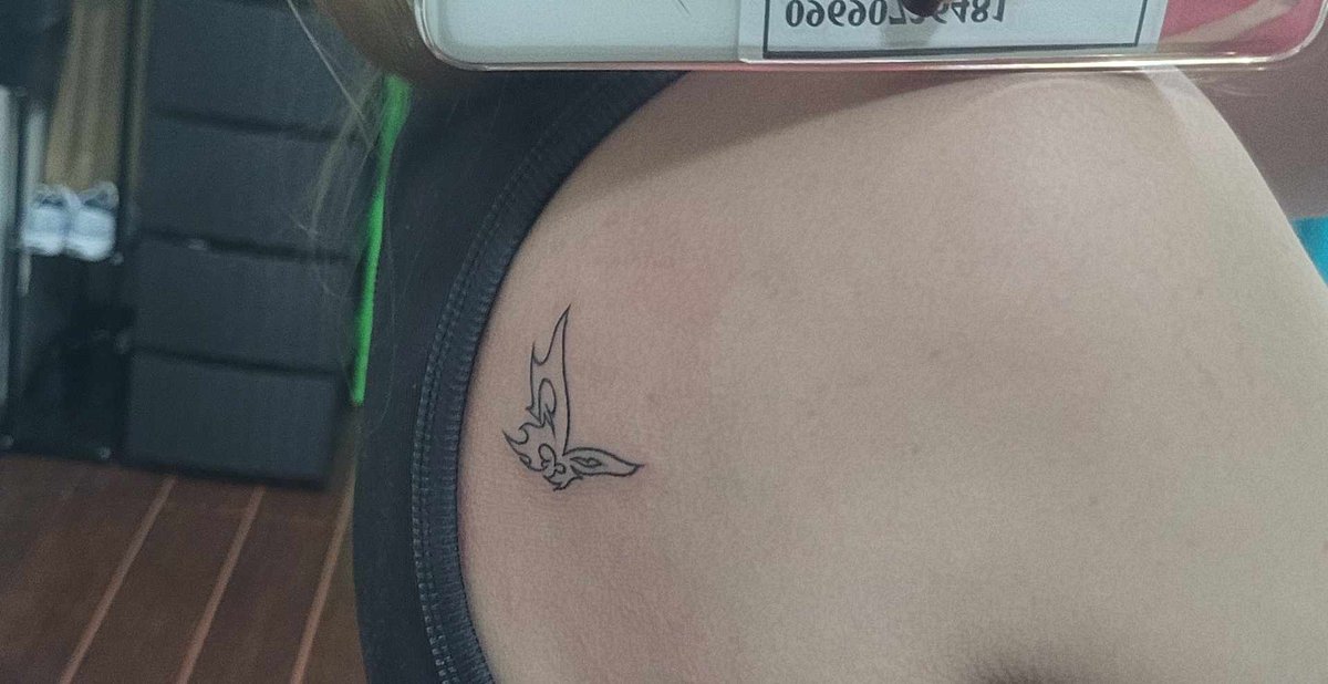 run2ning's tweet photo. hi guys i got a ningning tattoo <3 https://t.co/IpiLrsH1ea