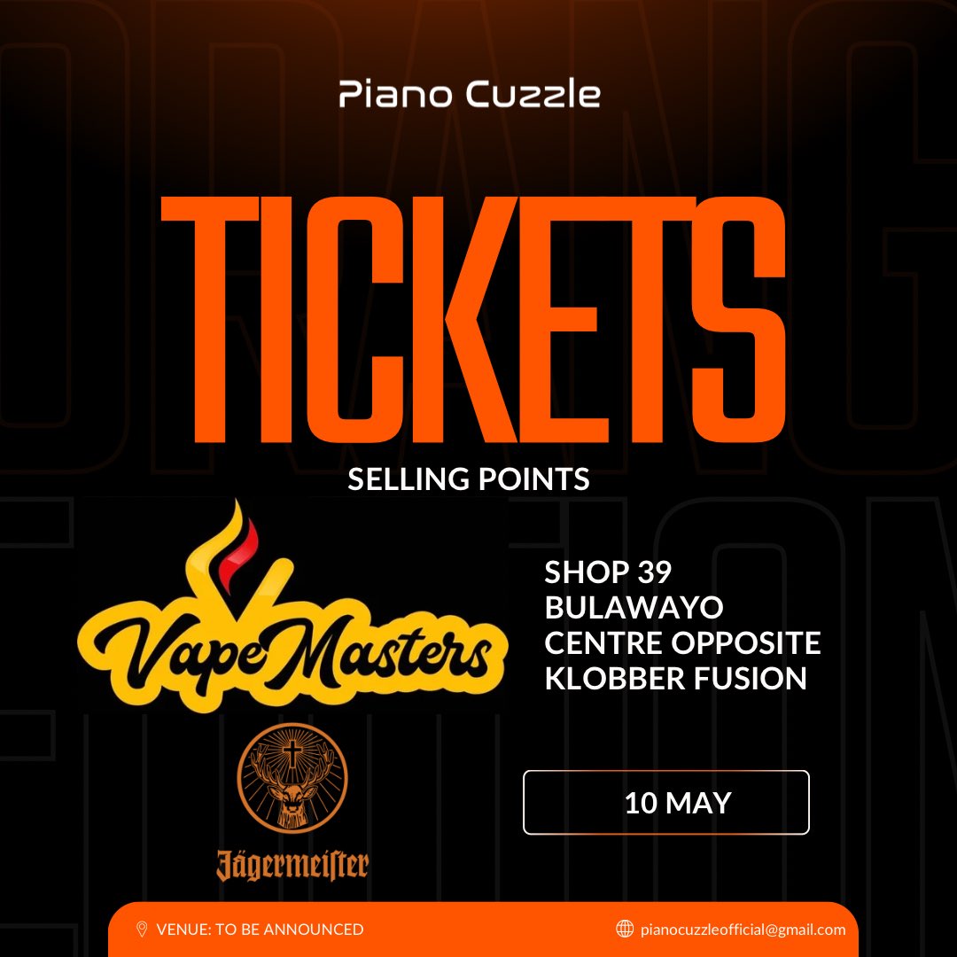 pianocuzzle's tweet photo. Good Morning Méisters, these are our official ticket selling points. Hurry and get yours now!!

$5 Early Bird General
$20 Early Bird VIP

Please note that these are VERY LIMITED.🧡 https://t.co/1ZRGQ3sqx9