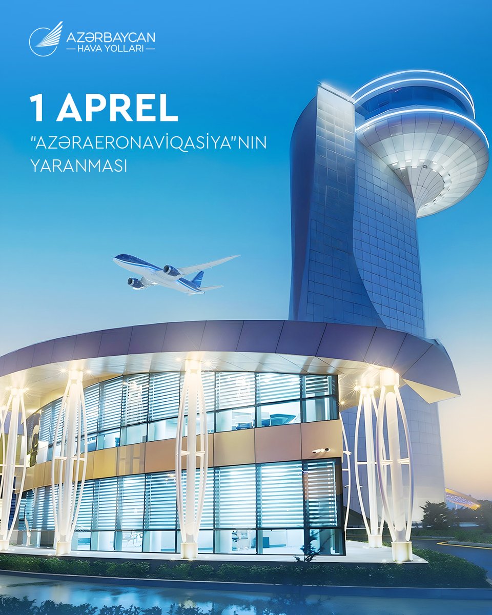 azalofficial's tweet photo. Azərbaycan hava məkanının etibarlı keşikçisi – AZANS-ı yaranmasının 29 illiyi münasibətilə təbrik edirik!
✈
We congratulate #AZANS, the reliable guardian of Azerbaijan's airspace, on its 29th anniversary!
#AZAL #AzerbaijanAirlines https://t.co/RiXO78Rizp