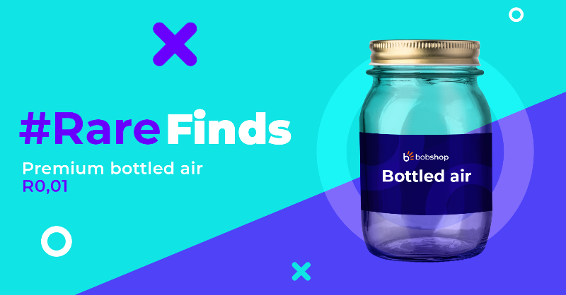 bobshopcoza's tweet photo. Get a lungful of quality and value with #BobShop premium bottled air. Guaranteed to contain at least some oxygen and comes with full instructions for easy home refilling 💨 #RareFinds Tap below to SHOP!