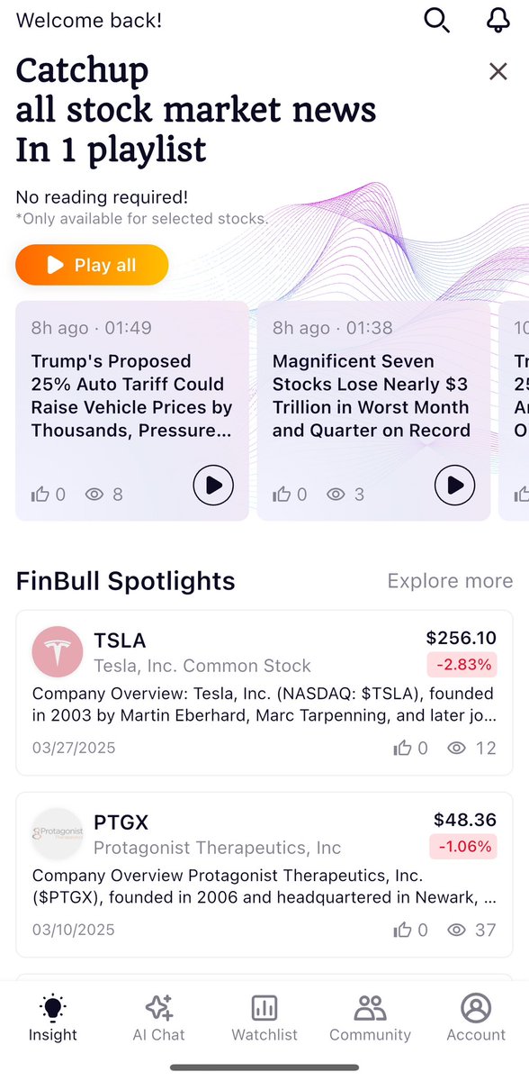 babytrackpro's tweet photo. 🚀 Stay ahead of the market with FinBull!
📈 Real-time stock updates
📊 Instant event insights
📲 All in one powerful app!
#FinBull #Stocks #MarketNews #InvestSmart https://t.co/LjvfgBqANN
