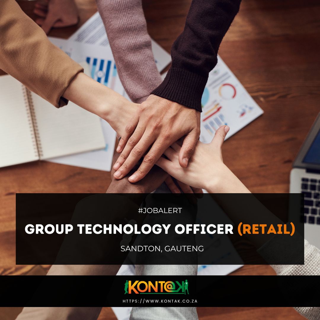 kontak1's tweet image. Group Technology Officer (Retail)(JB5227) 
Sandton, Gauteng 
R75 000 to R100 000 a month CTC
Permanent / Fractional / Contractual 

#TechInAutomotive #PredictiveAnalyticsTools #AIIntegration #DataDrivenStrategy

Apply: Apply Now: bit.ly/GroupTechnolog…
#Opportunity