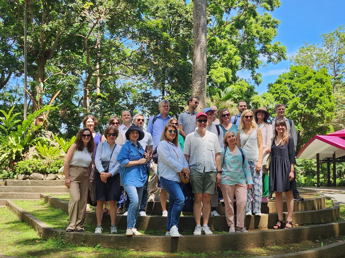 EUinthePH's tweet photo. Delegates of the @EUCouncil Asia-Oceania Working Party (COASI) begin their first-ever 🇵🇭mission, starting with a visit to the ASEAN Centre for Biodiversity. Initial dialogue tackled biodiversity conservation &amp; integrating nature into development policies 🌏 https://t.co/FQM4G0Fwws