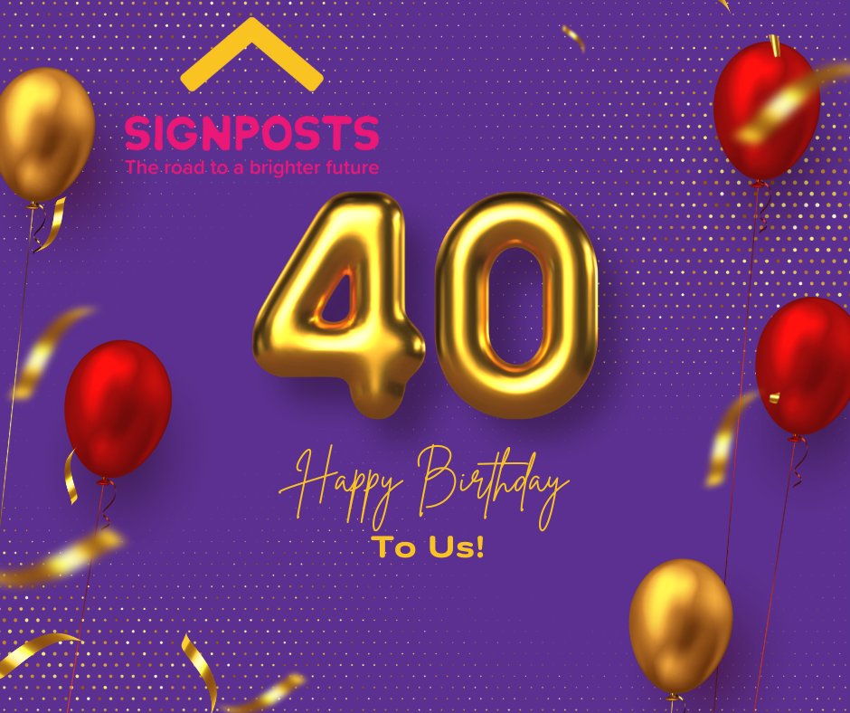 Signposts (@signpostsso) on Twitter photo 🎉 Happy 40th Birthday, Signposts! 🎉
Today, we celebrate an incredible milestone—four decades of impact, growth, and unwavering commitment to supporting people experiencing homelessness.
Here’s to 40 years of innovation, resilience, and making a difference—and to many more! 🥂 🎉 Happy 40th Birthday, Signposts! 🎉
Today, we celebrate an incredible milestone—four decades of impact, growth, and unwavering commitment to supporting people experiencing homelessness.
Here’s to 40 years of innovation, resilience, and making a difference—and to many more! 🥂