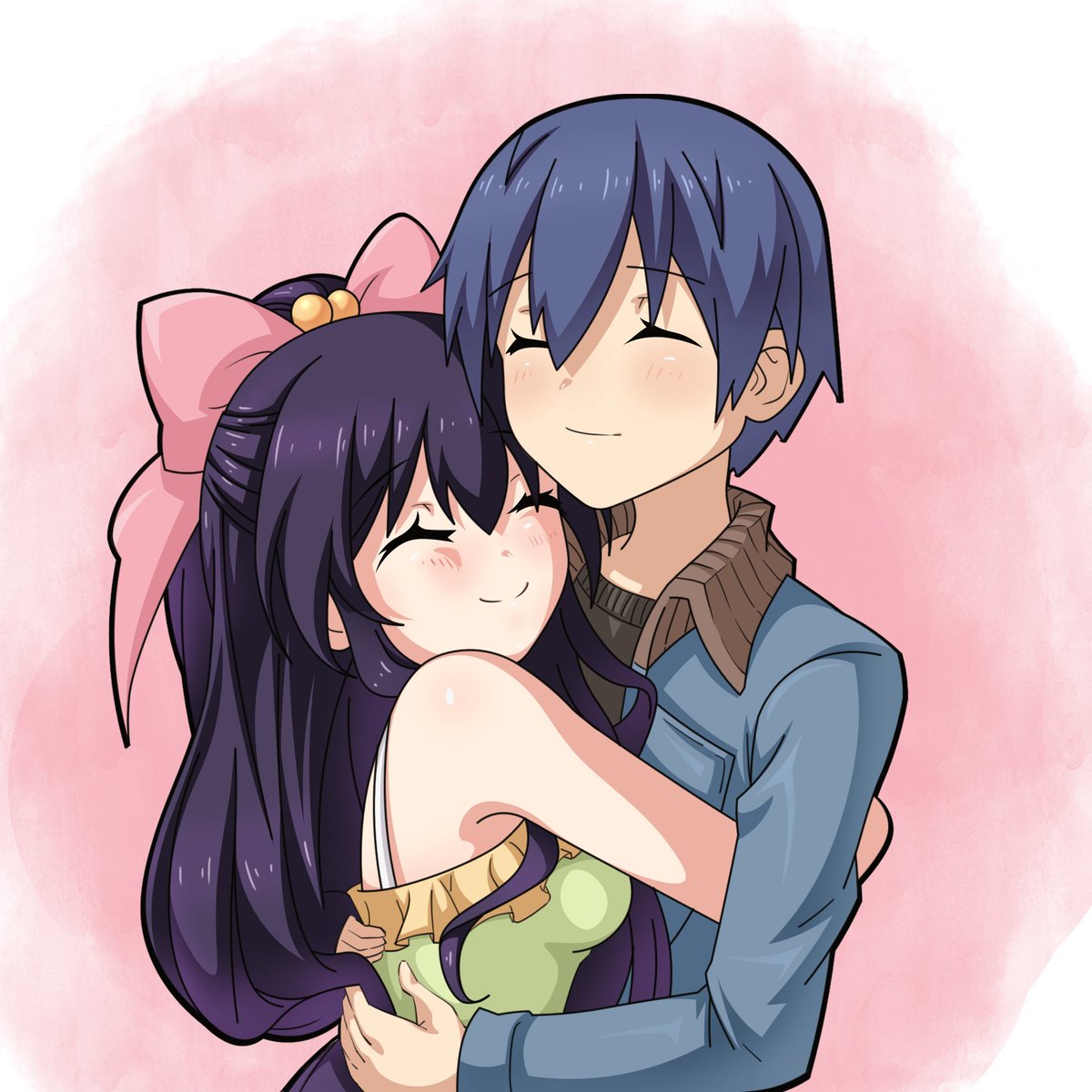 #デート・ア・ライブ #五河士道 #夜刀神十香 
カップル抱っこ