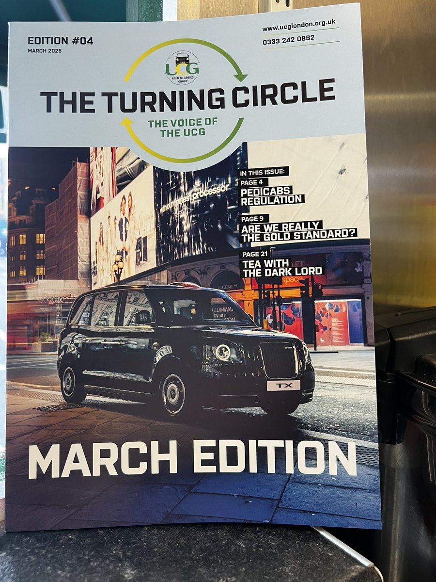 March edition of the turning circle available at the shelter thanks to <a href="/UnitedCabbies/">United Cabbies Group</a> ☕️
