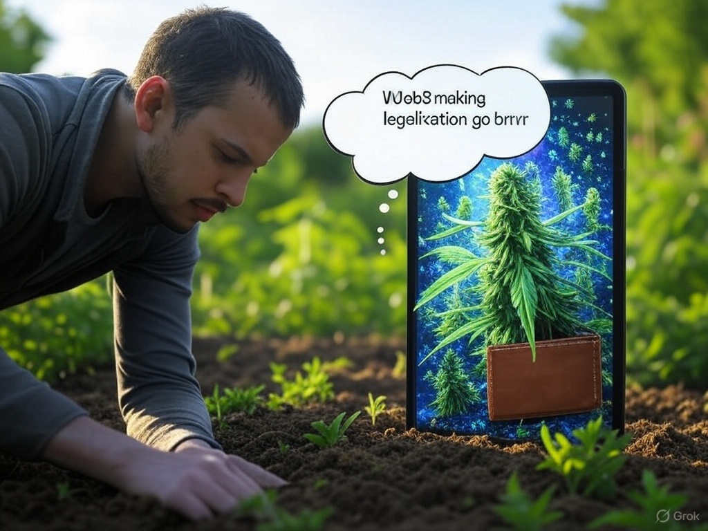 PotSeedweb3's tweet image. Planting cannabis seeds in my backyard, HODLing cannabis NFTs on the blockchain  Web3 making legalization go brrrr—my wallet and my garden are both green now! #CannabisLegalization #Web3  #CryptoStoner
