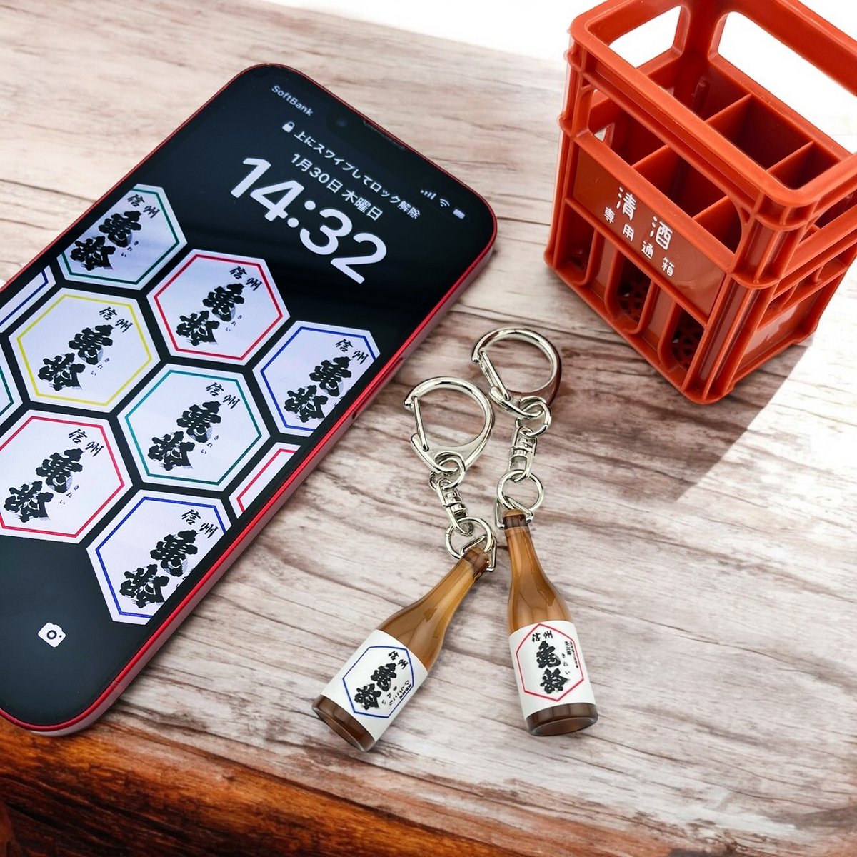 信州亀齢グッズ入荷しました クリアファイルは新作、キーホルダーは