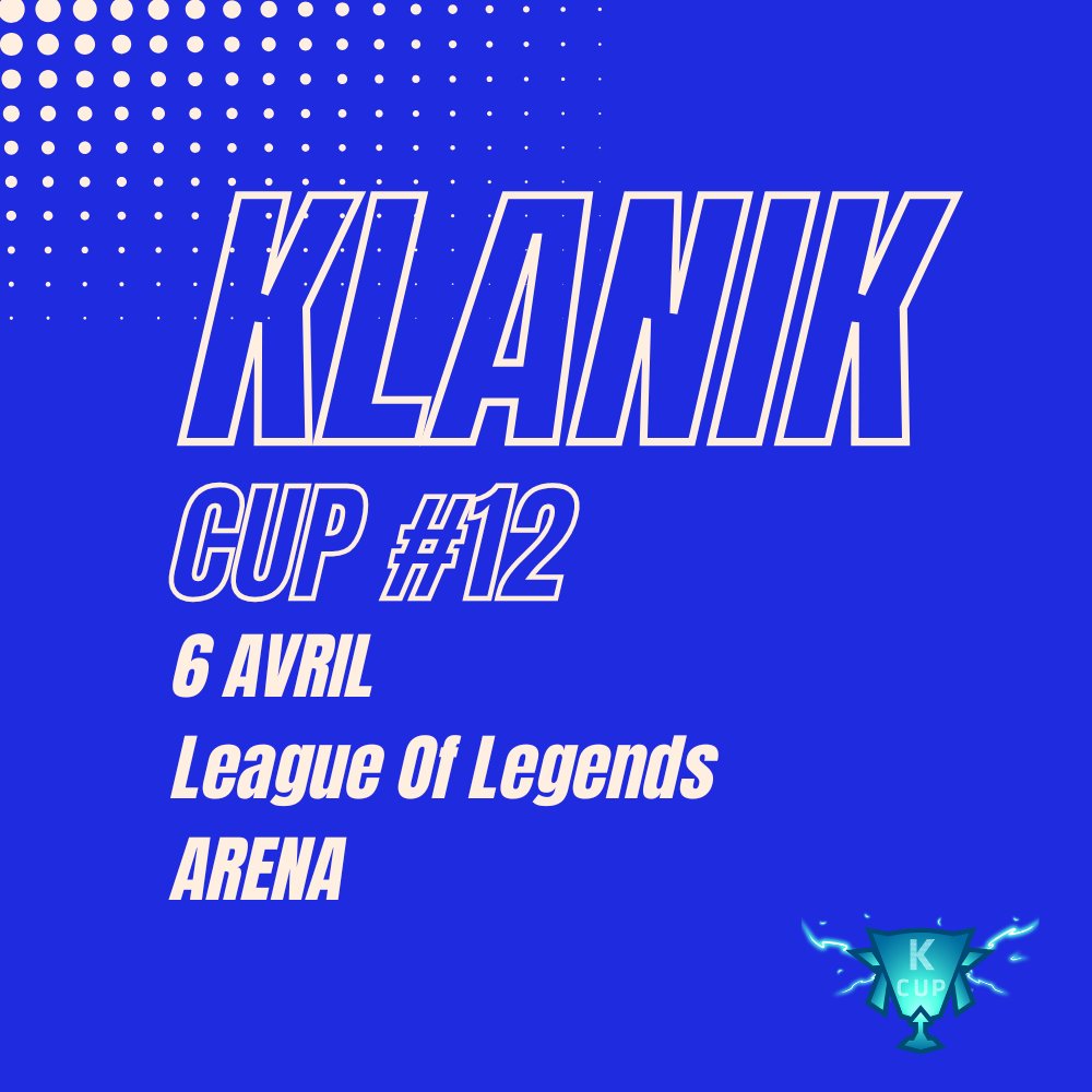 Tout le monde parle du mode Arena sur LoL… 👀
On vous lâche un tournoi en live sur Twitch, avec des cadeaux à gagner 🎁🔥

🔗 Inscris-toi ici :
play.toornament.com/fr/tournaments…