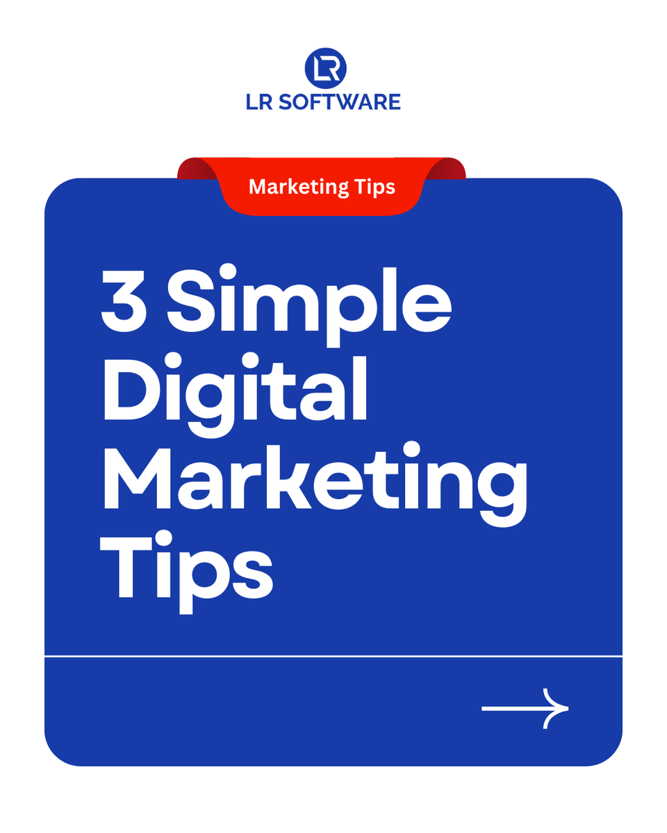 lrsoftwarecom's tweet photo. Want better marketing results? 📊
 Here are 3 simple tips to boost your digital game:
 ✅ Set a clear strategy
 📉 Use data to decide
 📱 Optimize for mobile
 Grow smarter with LR Software!
 #DigitalMarketing #MarketingTips #SEO #LRSoftware #OnlineGrowth https://t.co/ZE29fGz7qJ