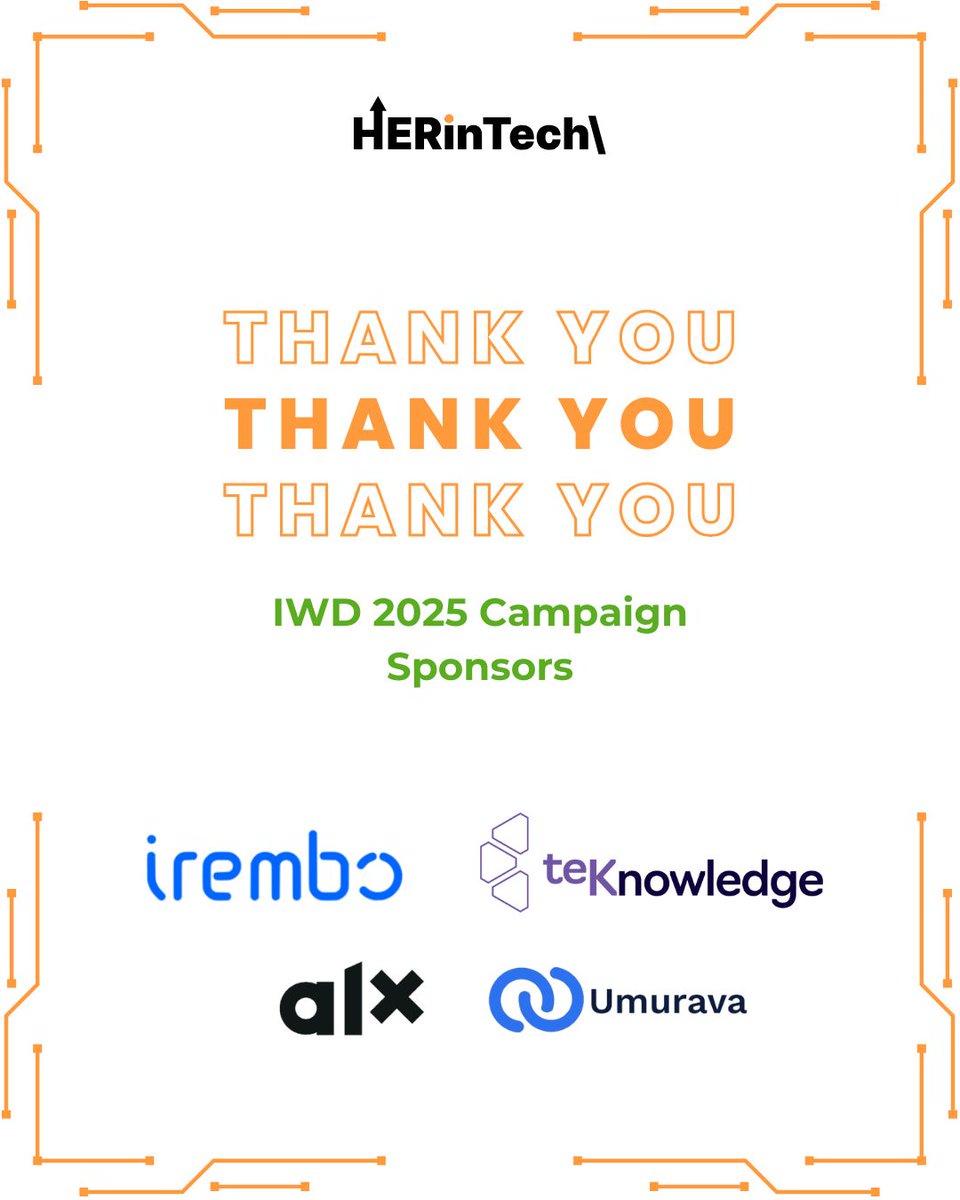 Heartfelt thanks to our amazing sponsors! Your generosity and support help make this possible. We appreciate you!
<a href="/TeamIrembo/">Irembo</a>  <a href="/AlxRwanda/">alx_rwanda</a>  <a href="/TeKnowledgeGLBL/">TeKnowledge</a>  <a href="/Umurava_/">Umurava</a>