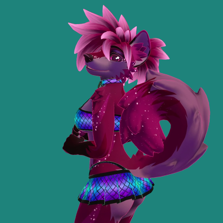 Look at this cute puppy! <a href="/LegacyTwoTails/">Legacy</a>'s Astrawolf is ready for the rave! Astrawolf Fem Fit out now!

🔗in comments