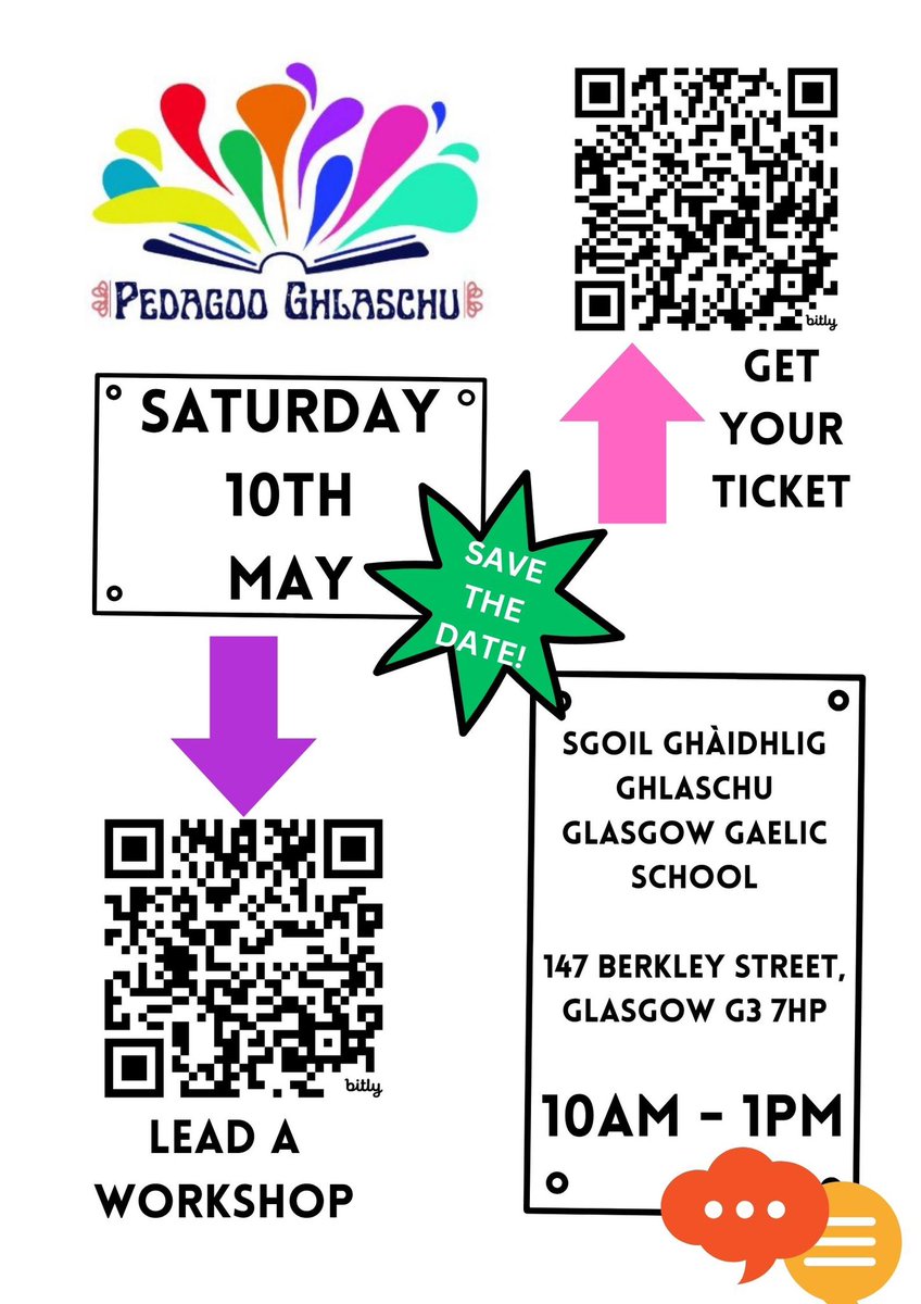 Pedagoo (@pedagoo) on Twitter photo ✅ #PedagooGhlaschu on 10/05 <a href="/SGGArdsgoil/">Àrd-sgoil Ghàidhlig Ghlaschu</a>
🎯Professional learning #ByTeachersForTeachers
🤔Interesting practice to share? Get involved!
🔗Lead an informal workshop or thought-provoking conversation forms.gle/AZ1WQXrmLU7H4h…
📌Share the poster drive.google.com/file/d/1BBuIOm… ✅ #PedagooGhlaschu on 10/05 <a href="/SGGArdsgoil/">Àrd-sgoil Ghàidhlig Ghlaschu</a>
🎯Professional learning #ByTeachersForTeachers
🤔Interesting practice to share? Get involved!
🔗Lead an informal workshop or thought-provoking conversation forms.gle/AZ1WQXrmLU7H4h…
📌Share the poster drive.google.com/file/d/1BBuIOm…