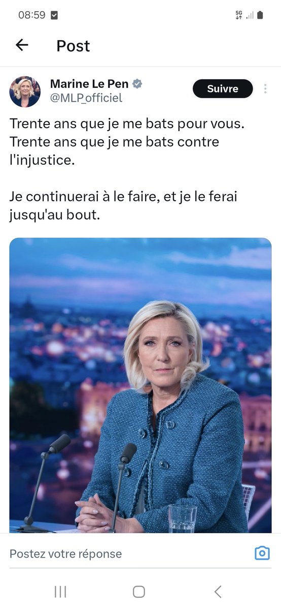Collabblues's tweet photo. Trente ans que je fais du laxisme de la justice un argument du campagne.
Trente ans que je dis que les corrompus doivent être écartés des élections.

Dès que je suis condamnée pour malversations, je viens me plaindre de ce que les juges ont été méchants avec moi.

TARTUFFE. https://t.co/ejQlvARjr6