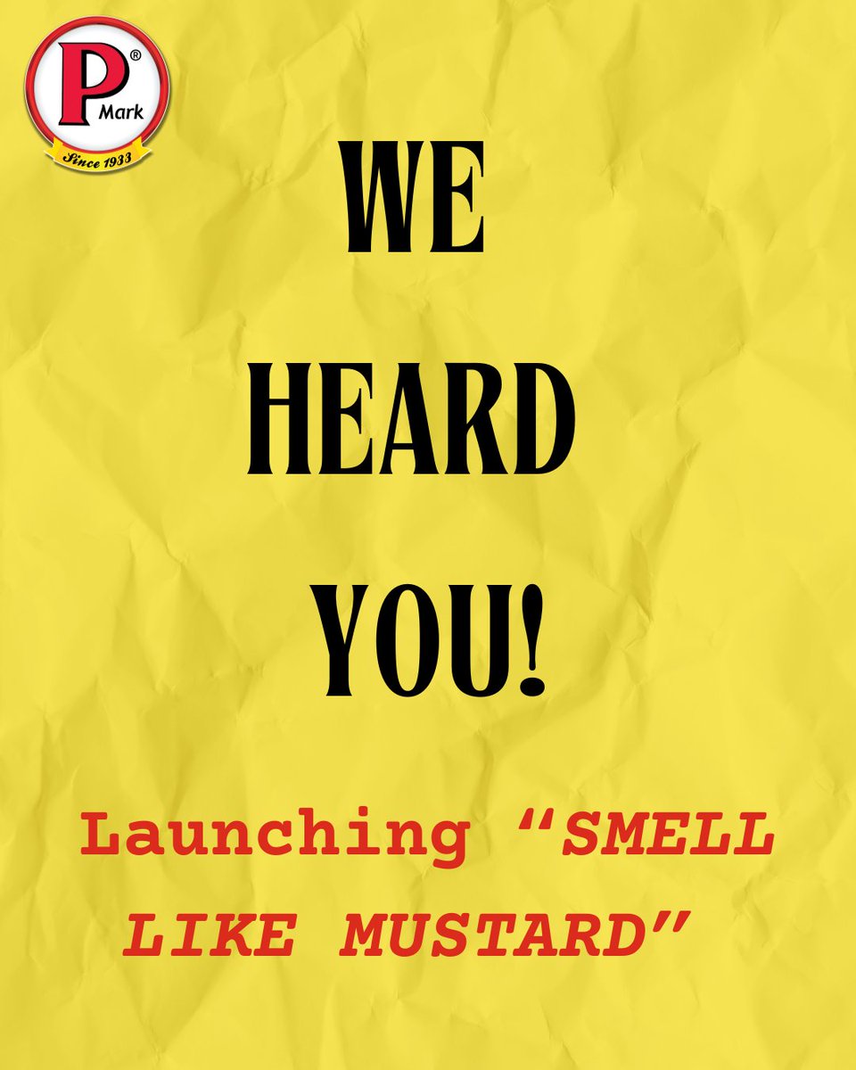 NEW LAUNCH on popular demand! 🌟 Smell Like Mustard with our zesty, tangy collection! 🌭✨

Introducing our exclusive line of Perfume, Essential Oil, and more – launching April 1st… or not? 🤔

🎉 Happy April Fool’s! Gotcha! 

#AprilFoolsDay #BrandNewDay #भारतीयरिजर्वबैंक