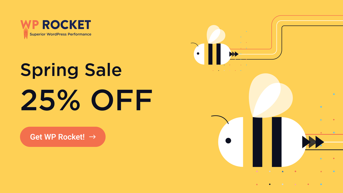 wp_rocket's tweet photo. Not an exercise: today, you can get or upgrade your WP Rocket license with 25% OFF!

You only half believe us? See for yourself and enjoy our Spring Sale just here 🐝  https://t.co/TXUItJb8Y0

⏰ Offer valid until April 10th 2025. https://t.co/Bt4egsL39t