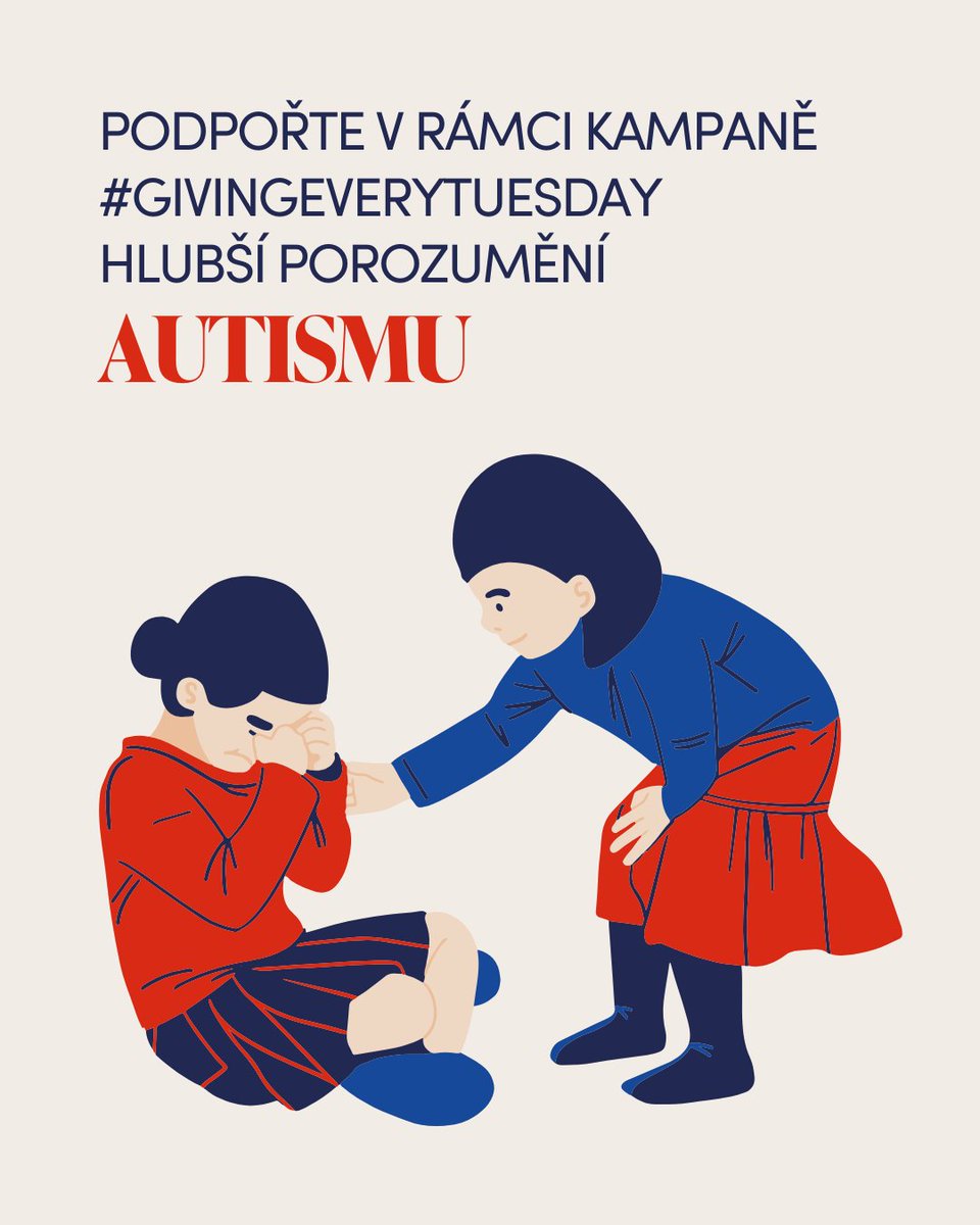 Zapojte se do kampaně #GivingEveryTuesday a podpořte hlubší porozumění autismu 💙

Ve středu 2. dubna si připomínáme Světový den porozumění autismu. Pojďme společně šířit osvětu a budovat inkluzivnější svět pro lidi na spektru.

Více na givingtuesday.cz/duben-plny-las…