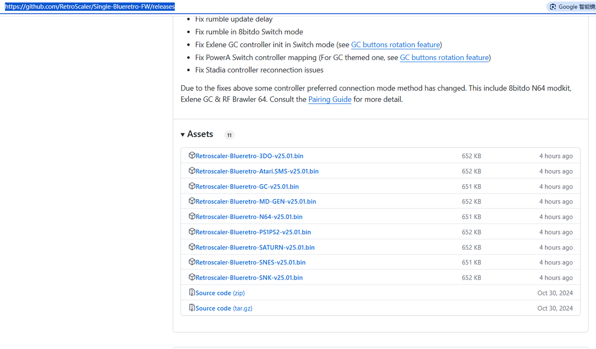 RetroScaler Siganl Blueretro Wireless Game Controller Adapter
NEW Firmwaer V25.10  
github.com/RetroScaler/Si…