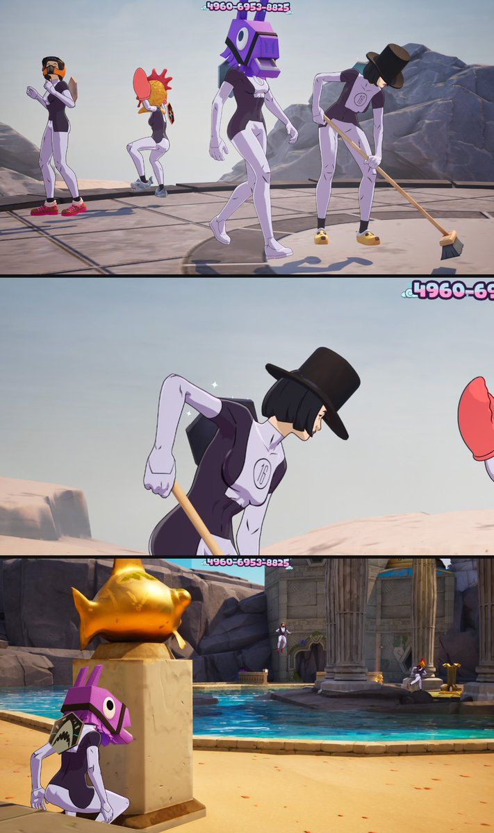 Fortnion1975's tweet image. 昨夜はみーちゃん☘️、なおみん🐒、みぴさん🐣と
デュプリケイト4人でミニゲーム勝負♪
負けたらヘッダー画像変更😂という
無茶ぶりにもこたえてくれて
ありがとう~🐣
#FORTNITE
#duplicate